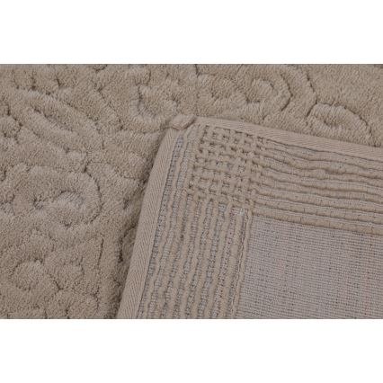 SET 2x Badkamer mat PIANTE 60/100 cm bruin