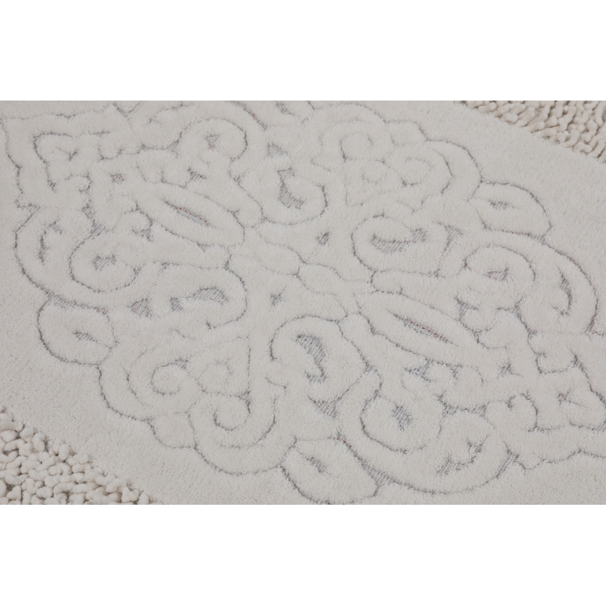 SET 2x Badkamer mat PIANTE 60/100 cm wit
