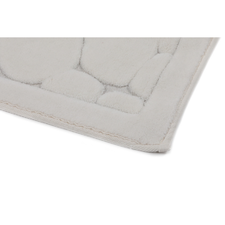 SET 2x badmatten LINO 60/100 cm crème