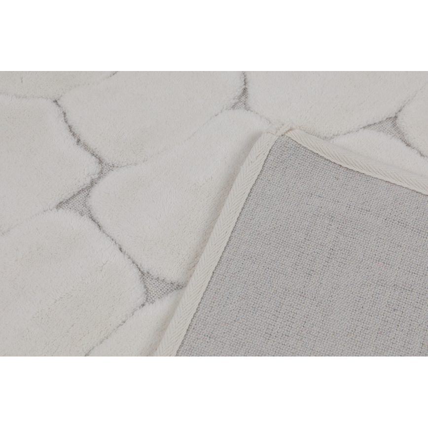 SET 2x badmatten LINO 60/100 cm crème