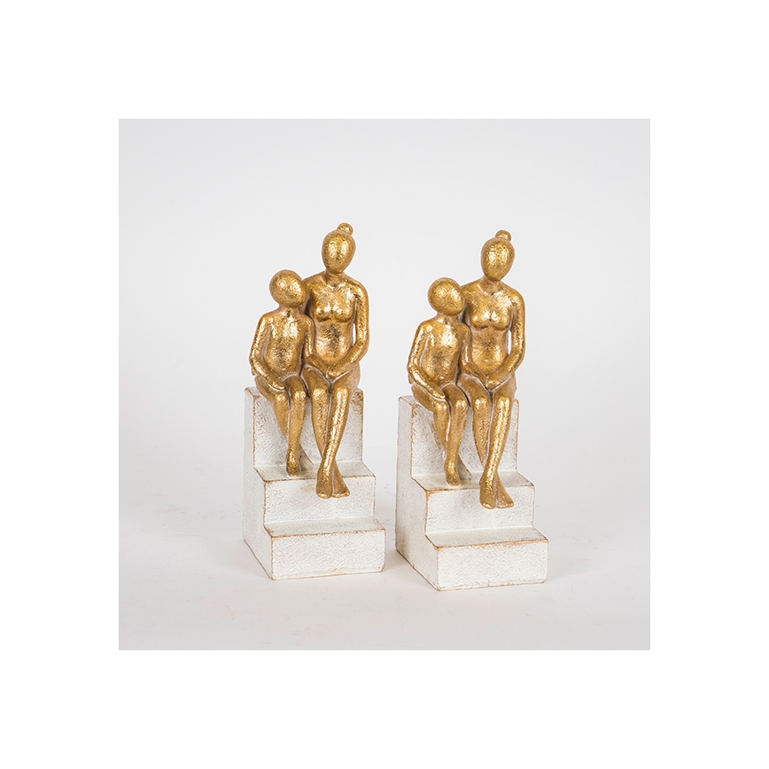 SET 2x Boekenstop goud