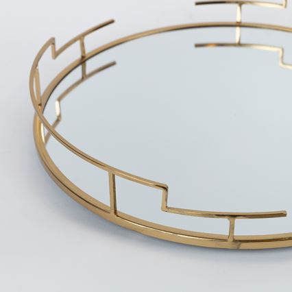 SET 2x Decoratief dienblad diameter 39/30,5 cm