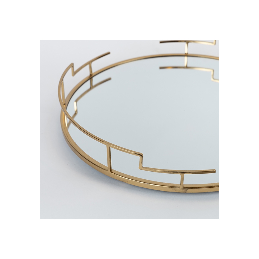 SET 2x Decoratief dienblad diameter 39/30,5 cm