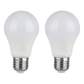 SET 2x Dimbare LED Lamp A60 E27/9W/230V 4000K