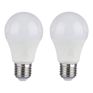 SET 2x Dimbare LED Lamp A60 E27/9W/230V 4000K