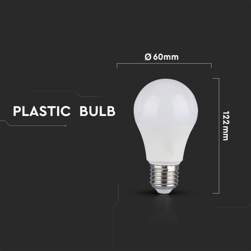 SET 2x Dimbare LED Lamp A60 E27/9W/230V 4000K