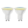 SET 2x Dimbare LED Lamp MESH Smart GU10/6,5W/230V 2700-6500K + afstandsbediening - Aigostar
