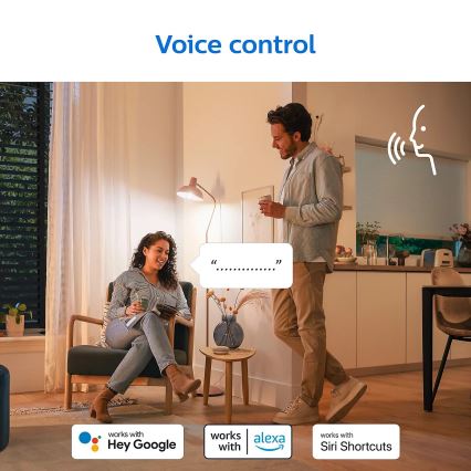 SET 2x Dimbare LED Lamp Philips A60 E27/8W/230V Wi-Fi