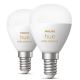 SET 2x Dimbare LED Lamp Philips Hue WHITE AMBIANCE P45 E14/5,1W/230V 2200-6500K