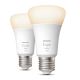 SET 2x Dimbare LED Lamp Philips Hue WHITE E27/9,5W/230V 2700K