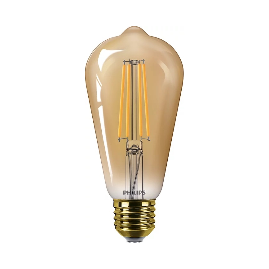 SET 2x Dimbare LED Lamp VINTAGE Philips ST64 E27/4,2W/230V 2200K