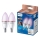 SET 2x dimbare RGB-LED-lamp Philips SMART C37 E14/4,9W/230V 2200-6500K CRI 90