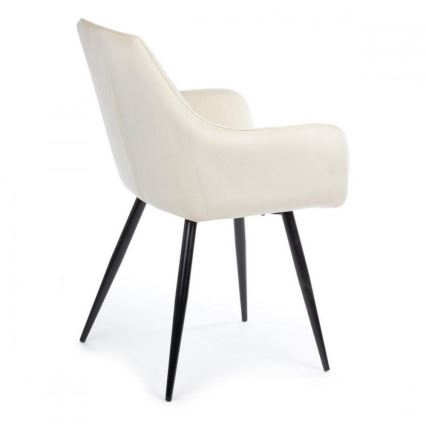 SET 2x Eetkamerstoel SAMETTI crème