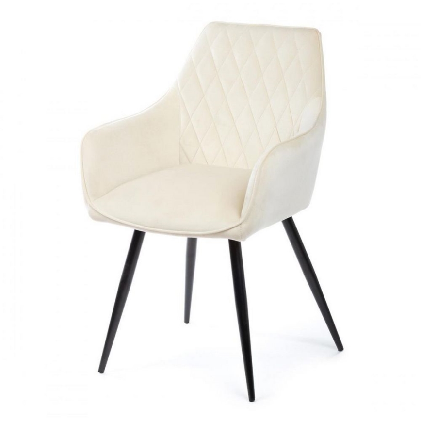 SET 2x Eetkamerstoel SAMETTI crème