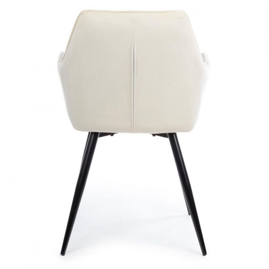 SET 2x Eetkamerstoel SAMETTI crème