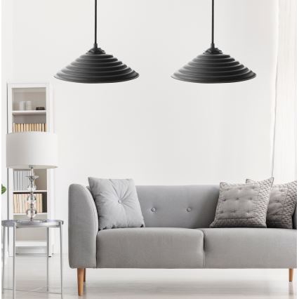 SET 2x Hanglamp aan koord UFO 1xE27/60W/230V