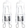 SET 2x Industriële lamp G9/40W/230V 2700K - Aigostar