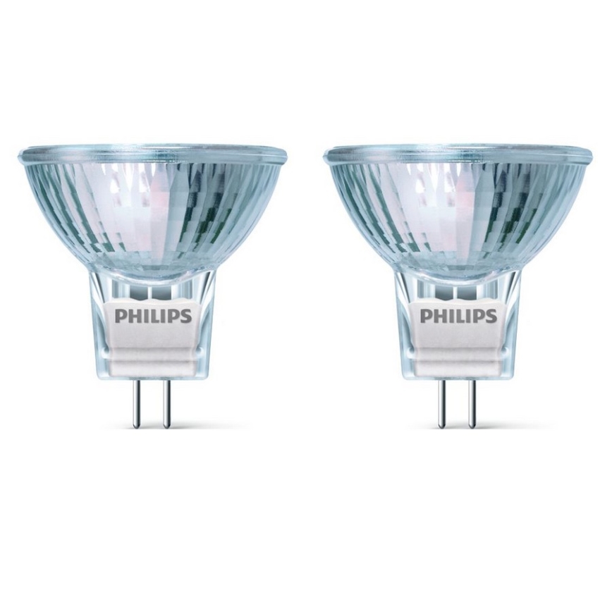 SET 2x Industriële lamp Philips GU4/35W/12V