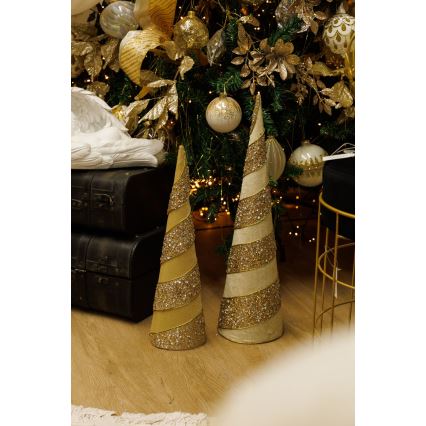 SET 2x Kerstversiering 40/50 cm boom