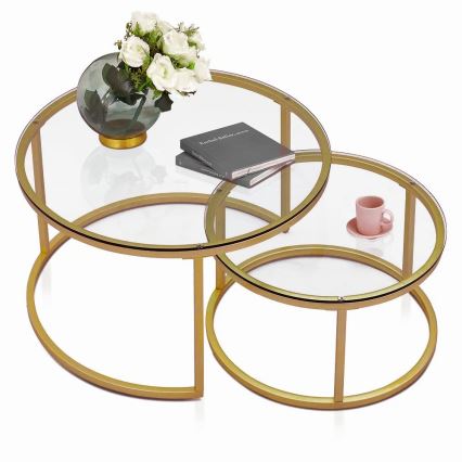 SET 2x Koffie Tafel BELARUS goud