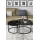SET 2x Koffie Tafel BORA diameter 57/75 cm zwart