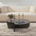 SET 2x Koffie Tafel ORION antraciet