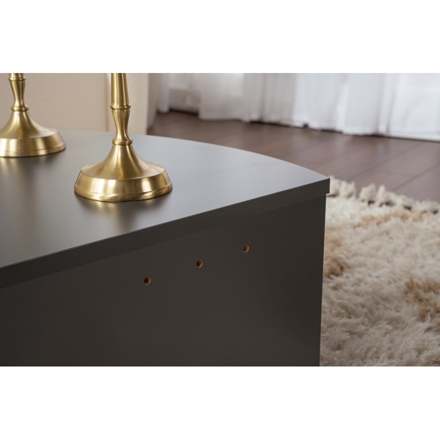 SET 2x Koffie Tafel ORION antraciet