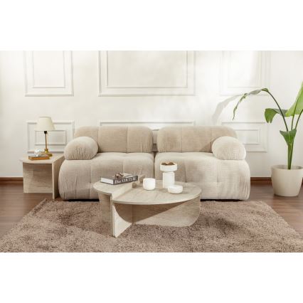 SET 2x Koffie Tafel ORION beige
