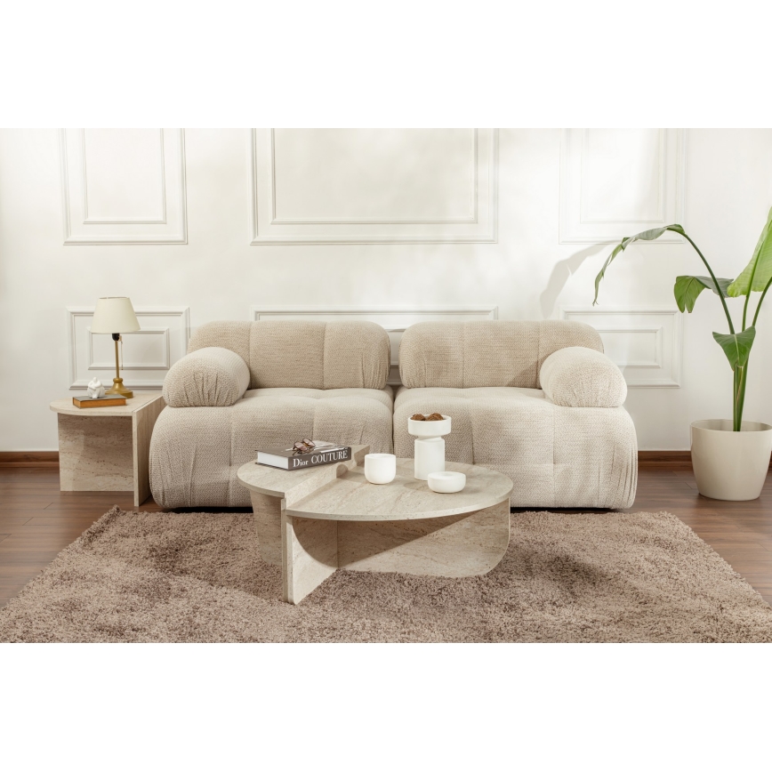 SET 2x Koffie Tafel ORION beige