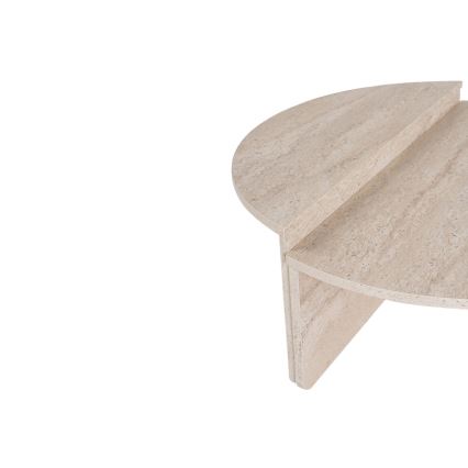 SET 2x Koffie Tafel ORION beige