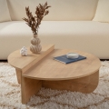 SET 2x Koffie Tafel ORION eiken