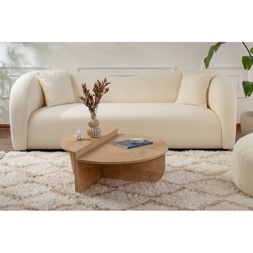 SET 2x Koffie Tafel ORION eiken