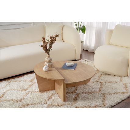 SET 2x Koffie Tafel ORION eiken