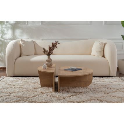 SET 2x Koffie Tafel ORION eiken