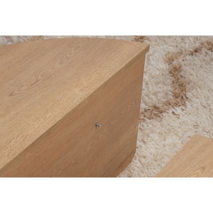 SET 2x Koffie Tafel ORION eiken