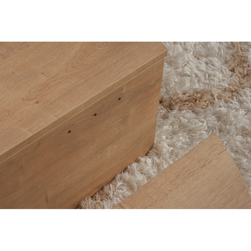 SET 2x Koffie Tafel ORION eiken