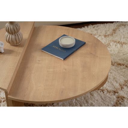 SET 2x Koffie Tafel ORION eiken