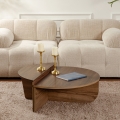 SET 2x Koffie Tafel ORION walnoot