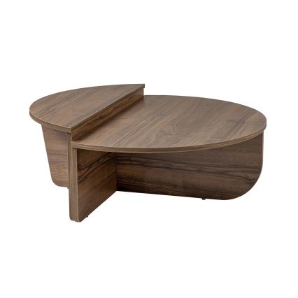 SET 2x Koffie Tafel ORION walnoot