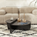 SET 2x Koffie Tafel ORION zwart