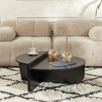 SET 2x Koffie Tafel ORION zwart