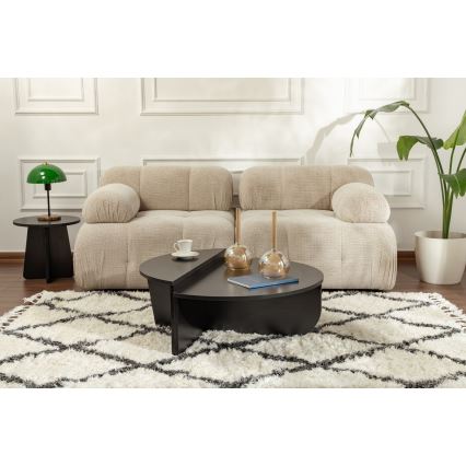 SET 2x Koffie Tafel ORION zwart