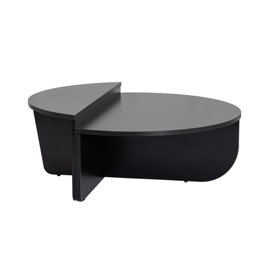 SET 2x Koffie Tafel ORION zwart