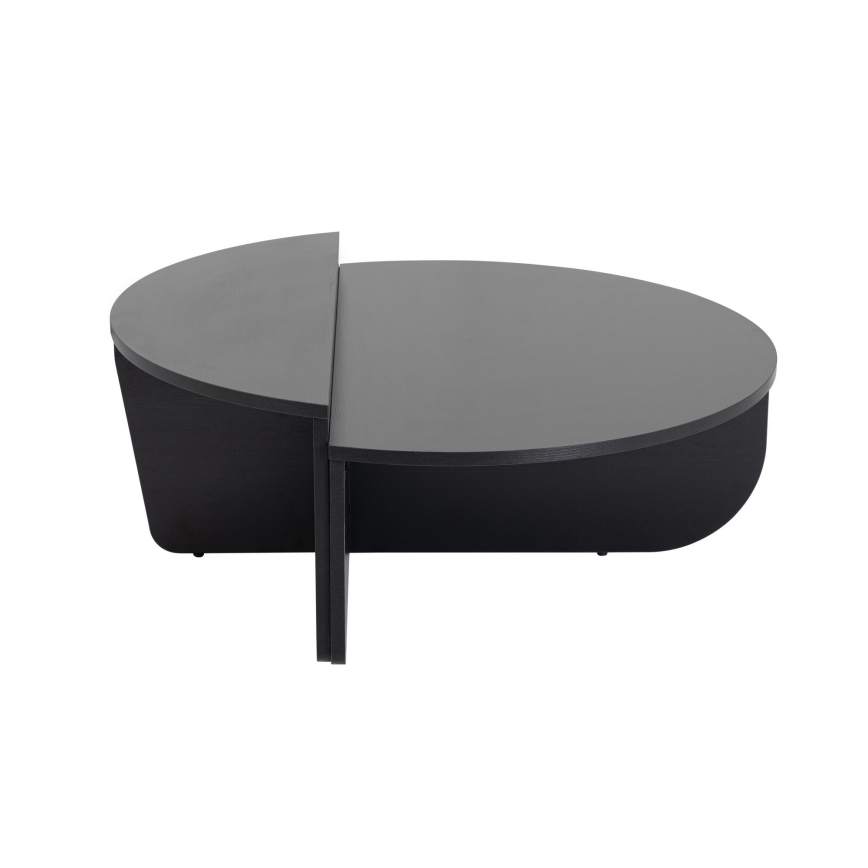 SET 2x Koffie Tafel ORION zwart