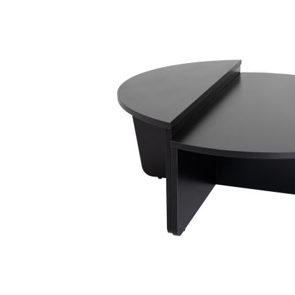 SET 2x Koffie Tafel ORION zwart