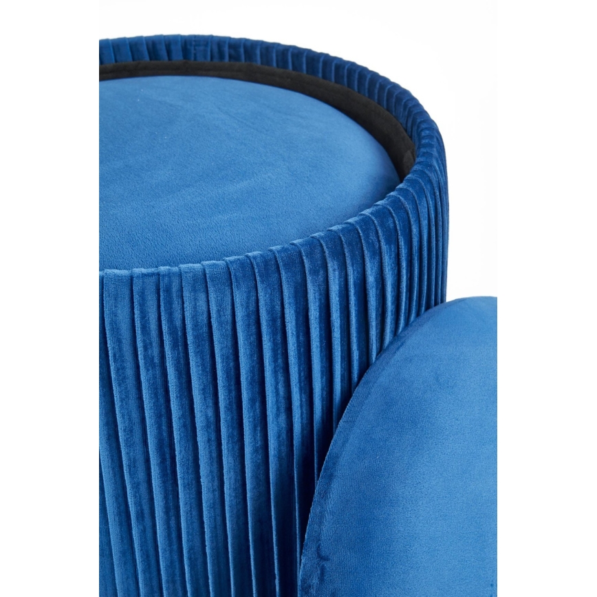 SET 2x Krukje MONTY diameter 36/66 cm blauw/goud