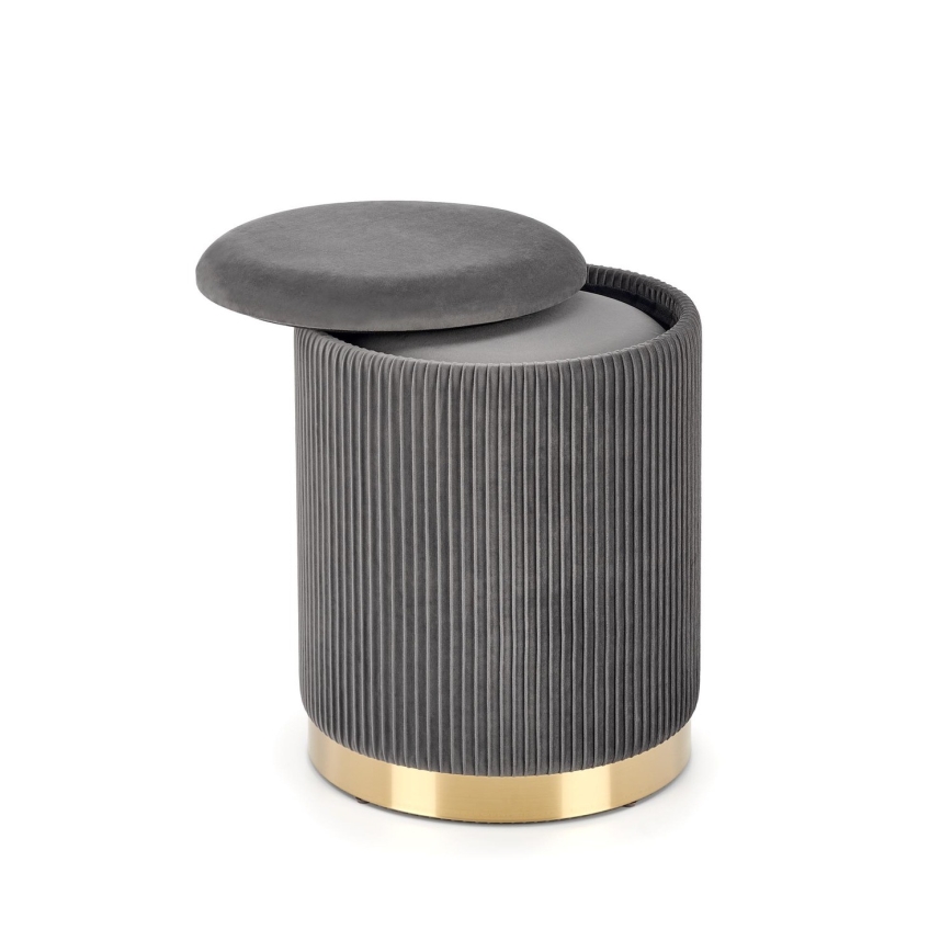 SET 2x Krukje MONTY diameter 36/66 cm grijs/goud
