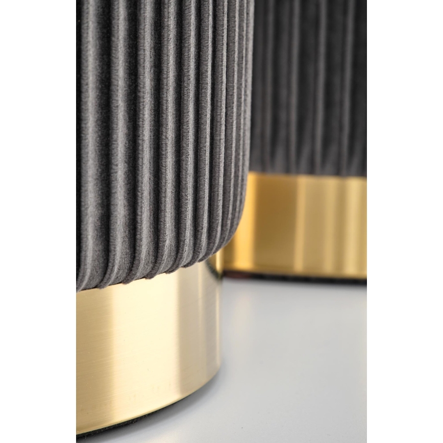 SET 2x Krukje MONTY diameter 36/66 cm grijs/goud