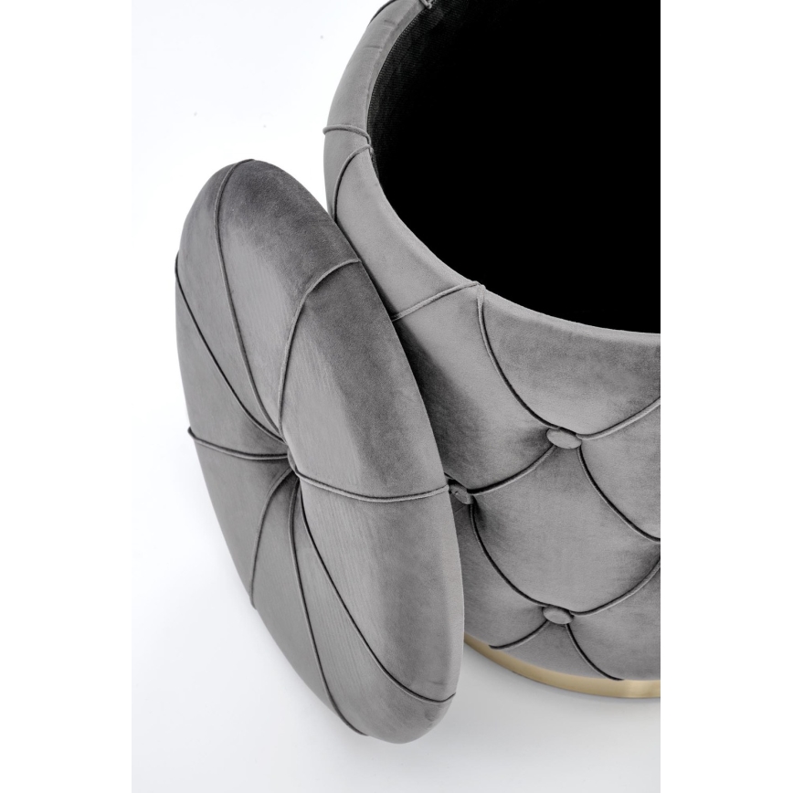 SET 2x Krukje POLLY diameter 40/44 cm grijs/goud