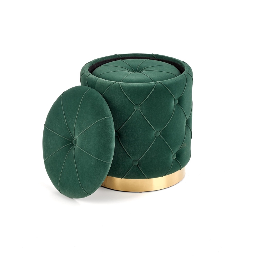 SET 2x Krukje POLLY diameter 40/44 cm groen/goud